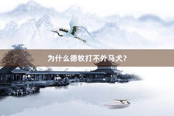 为什么德牧打不外马犬？
